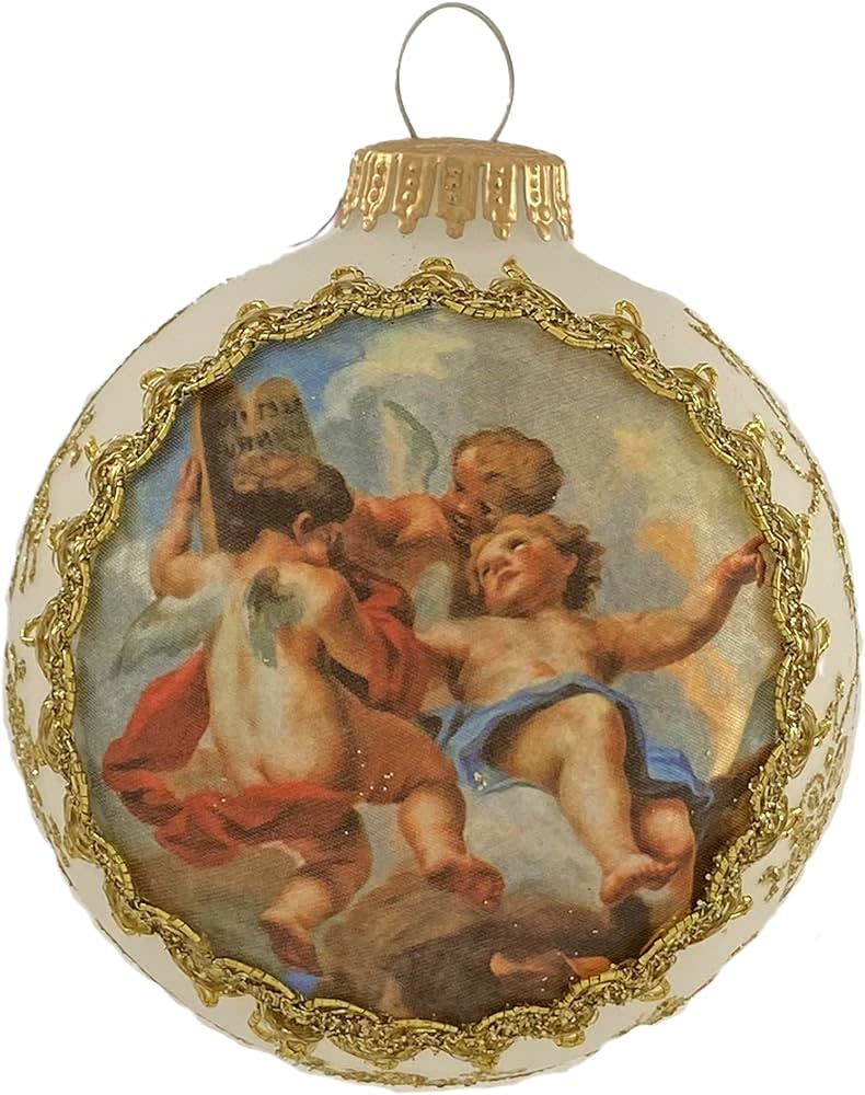 Krebs Divine Angels on Silk 2025 Ornament - Cherib Trio