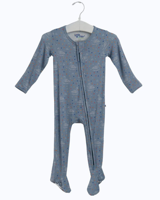 Libra Bamboo Zipper Footie