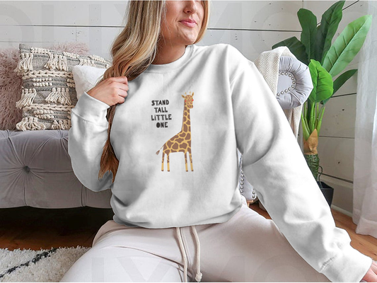 Hand Drawn Vector Illustration Of A Cute Funny Giraffe, With Lettering | Binge T-shirt Shop