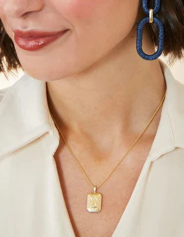 Little Sailboat Necklace - 17" White Opal