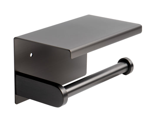AlFI brand ABTPP66 Stainless Steel Toilet Paper Holder with Shelf