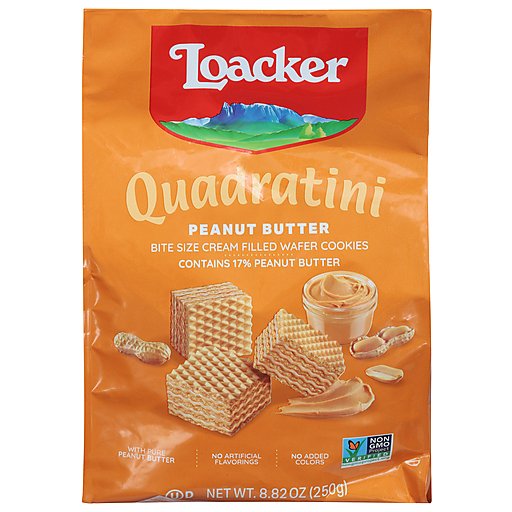 Loacker Wafer Cookies, Peanut Butter 8.82 Oz