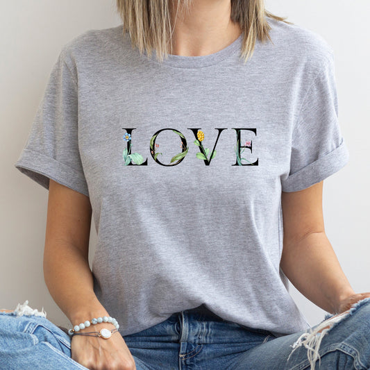 Love Flowers, Super Soft Tshirt, Valentine's Day