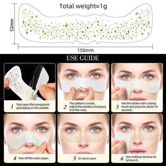 Glitter Freckle Patches – Sparkly Face Stickers for Instant Shimmer, Easy to Apply & Remove