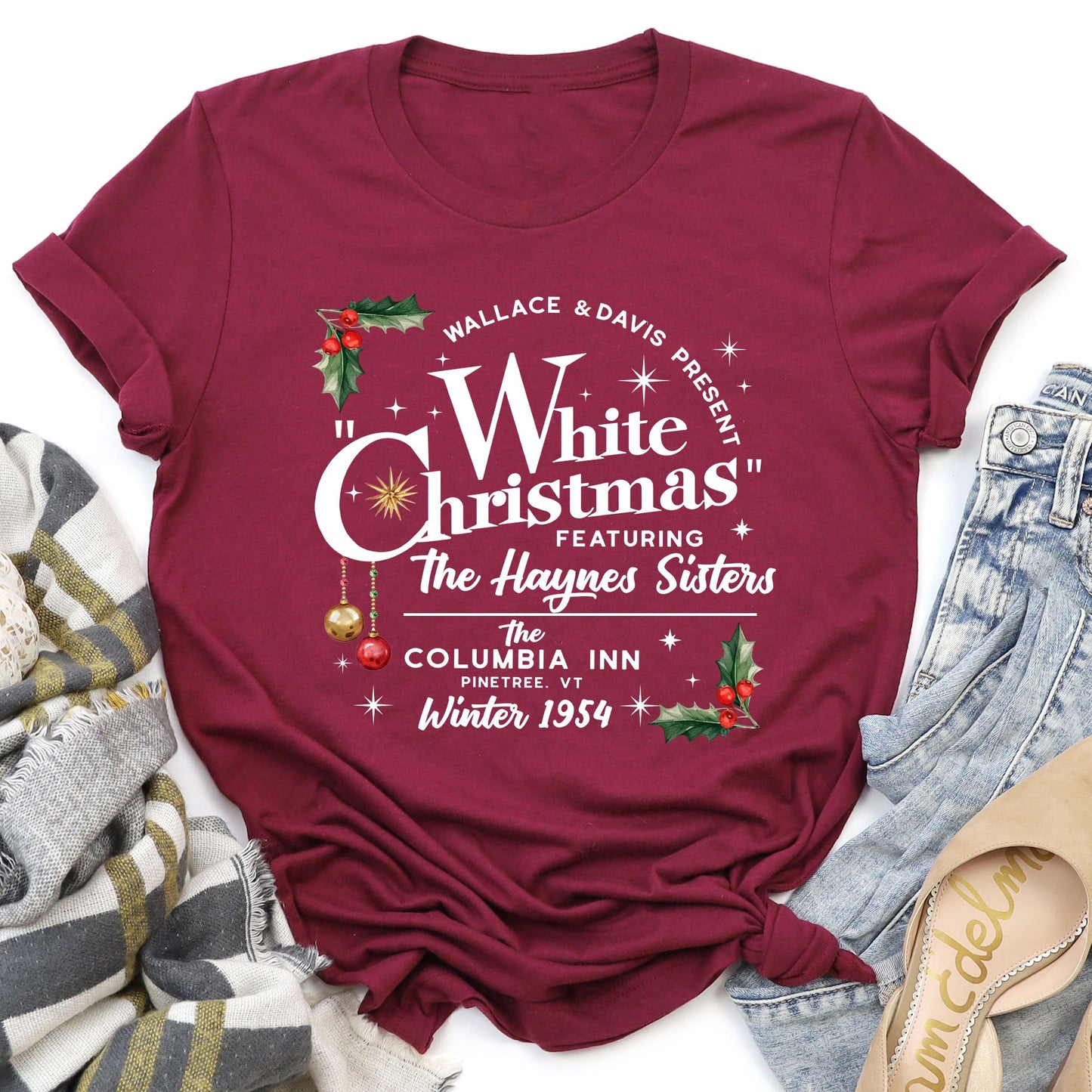 White Christmas Movie Poster, Super Soft Tshirt, Classic, Musical
