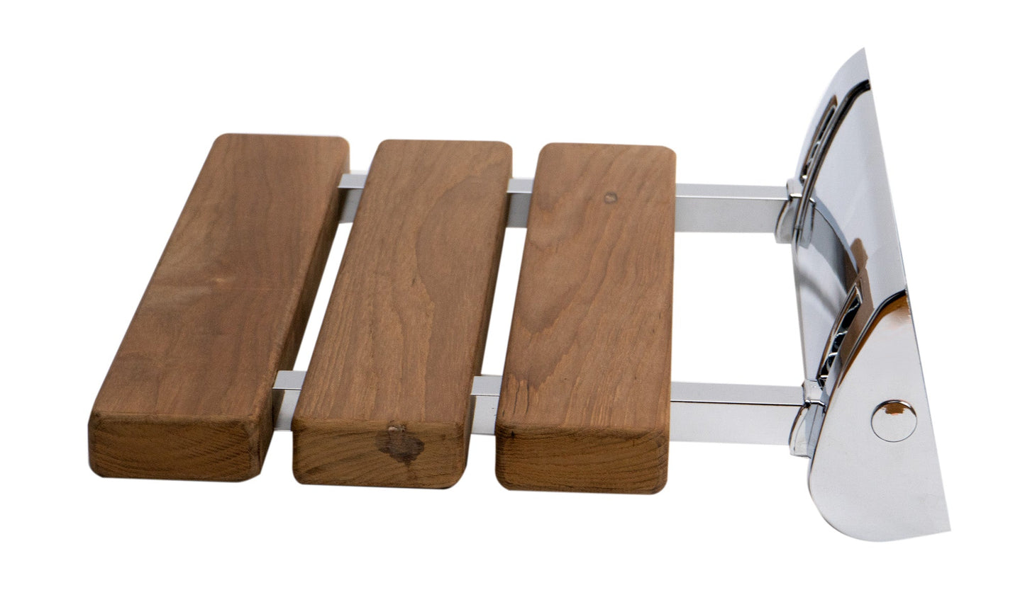 ALFI brand ABS14 14" Folding Teak Wood Shower Seat Bench