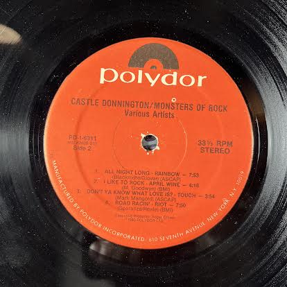 Castle Donnington: Monsters Of Rock (VINYL) | Excellent (EX) Excellent (EX)