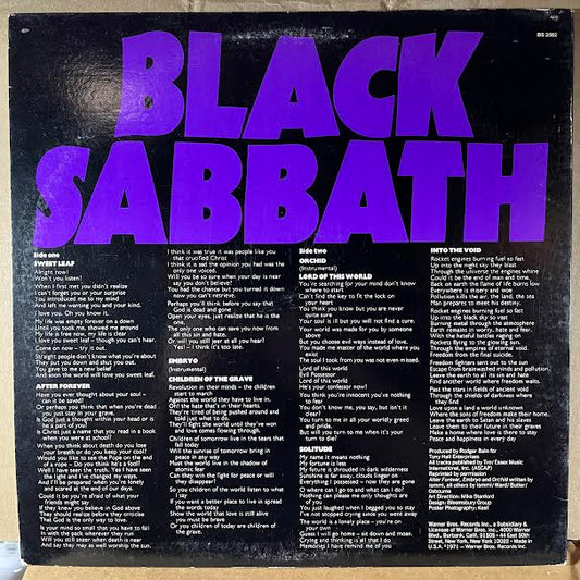 Master Of Reality (VINYL) | Near Mint (NM or M-) Excellent (EX)