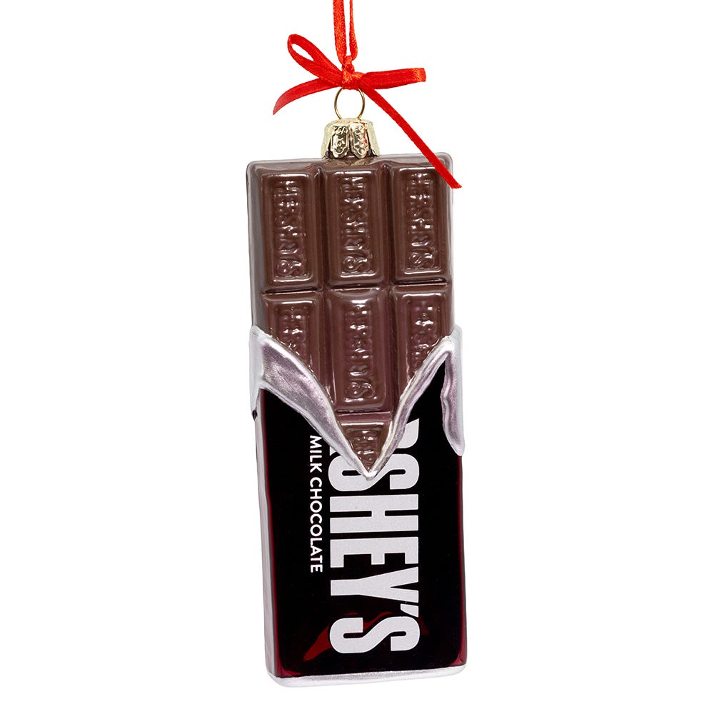 Hershey's Glass Chocolate Bar Ornament