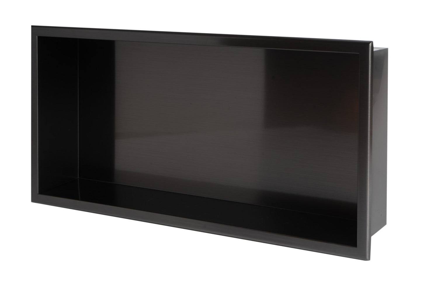 ALFI brand ABNP2412 24" x 12" Stainless Steel Horizontal Single Shelf Shower Niche