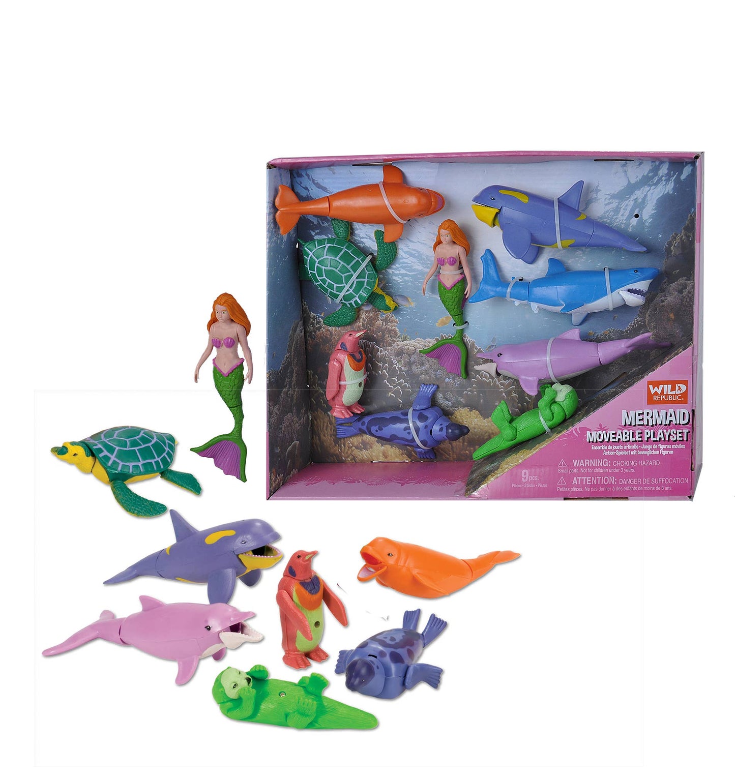 Moveable Mermaid Set 11"