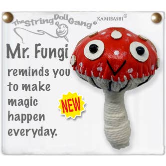 Mr. Fungi the Mushroom String Doll Keychain