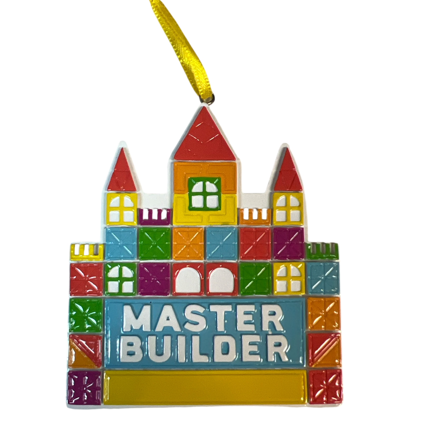 Master Builder Tile Castle Ornament
