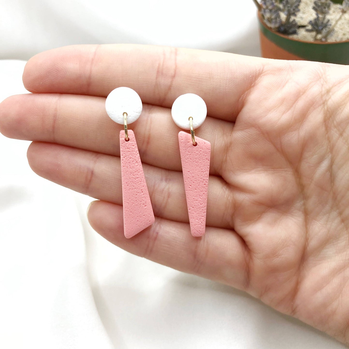 Stylish Asymmetrical Earrings - Anti Allergic Earbacks | Gift Shop & Gift Wrapping | Kitchen + Metal