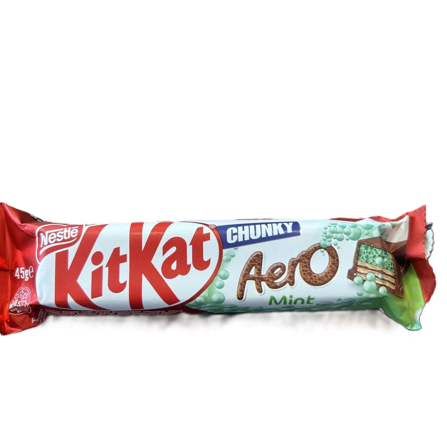 KitKat Chunky Aero Mint – Minty Chocolate Wafer Bar 45g (Australia)