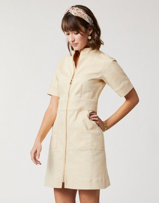 Nevie Denim Dress - Wheat