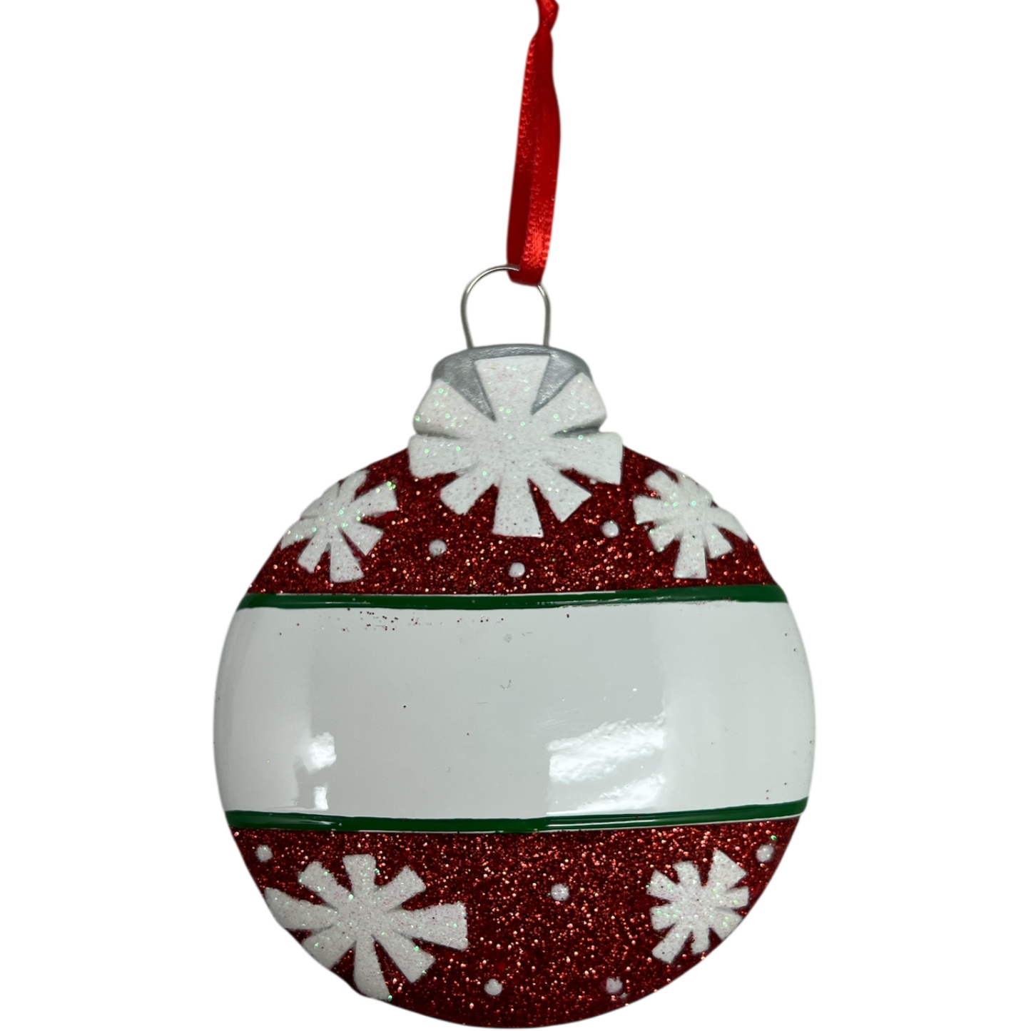 Festive Snowflake Christmas Ball Ornament