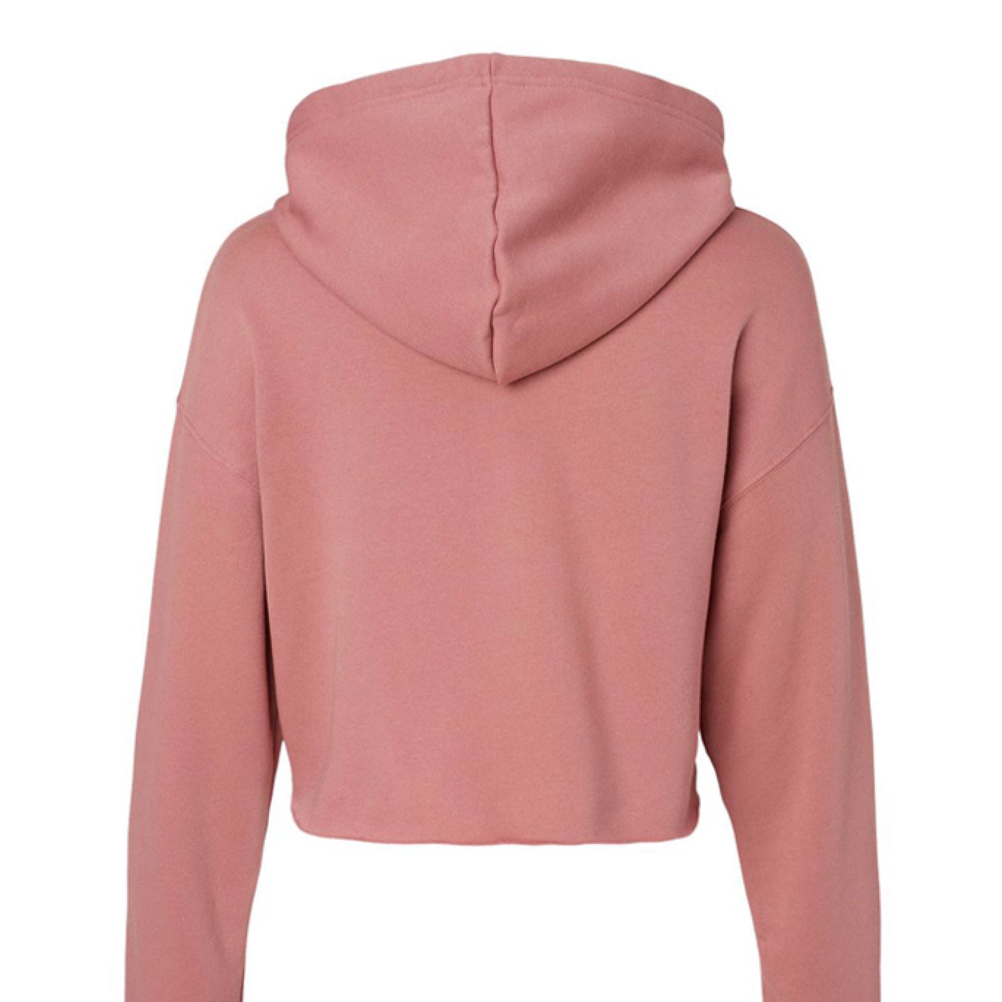 Customizable: Bride Interlocking Rings Cropped Fleece Hoodie