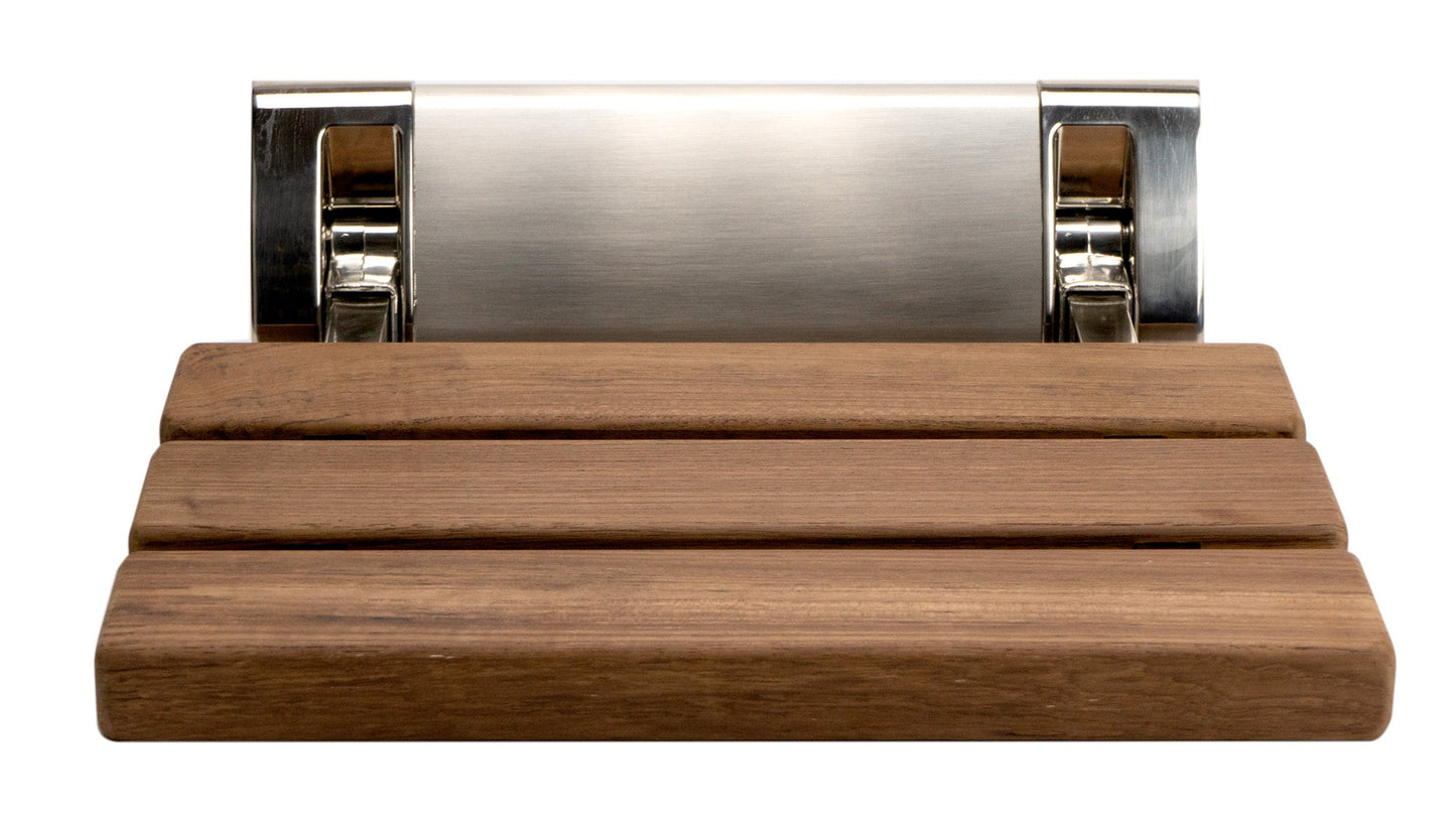 ALFI brand ABS14 14" Folding Teak Wood Shower Seat Bench