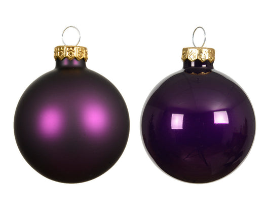 Glass 2.4" Ornaments - 10 piece Set - Fig