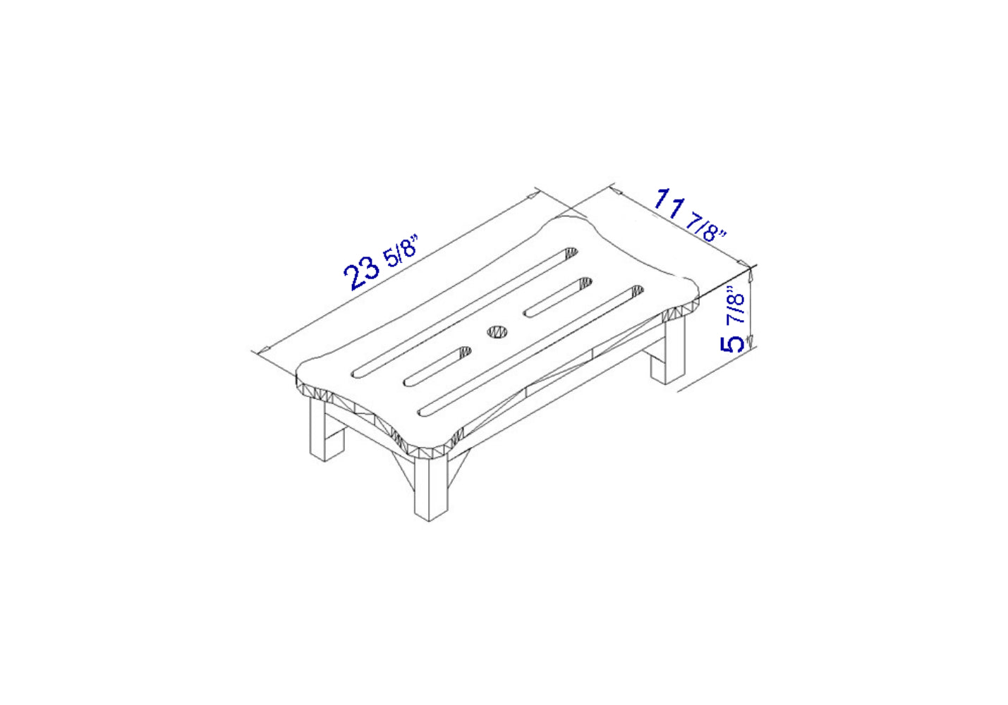 ALFI brand AB4408 24" Wooden Stool for your Wooden Tub