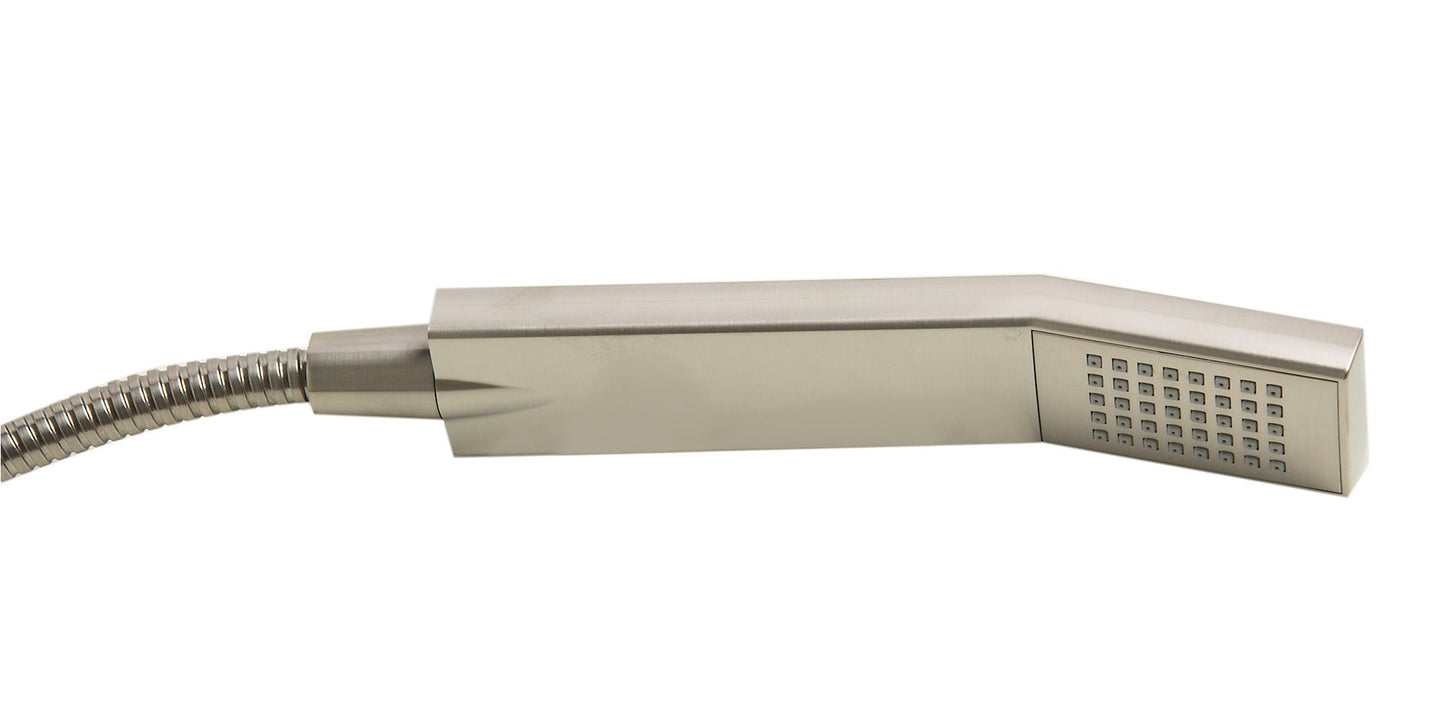 ALFI brand AB2728 Floor Mounted Tub Filler + Mixer /w additional Hand Held Shower Head