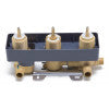 ALFI brand AB2801 3-Way Thermostatic Valve Shower Mixer Square Knobs