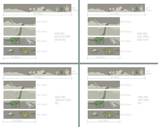 Dinosaur Bed Decals | Kitchen + Metal