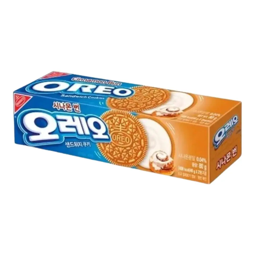Oreo Cinnamon Bun – Cinnamon-Flavored Sandwich Cookies 80g (Korea)