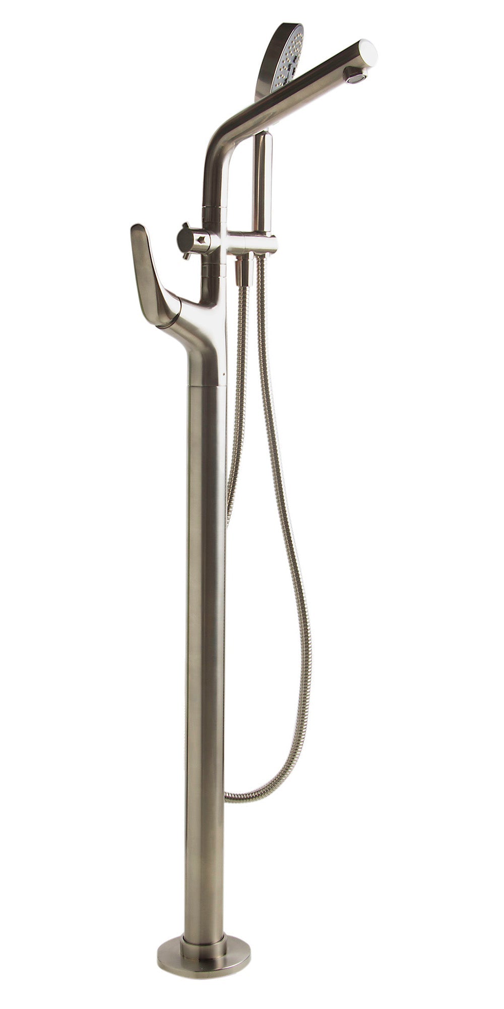 ALFI brand AB2758 Floor Mounted Tub Filler + Mixer /w additional Hand Held Shower Head