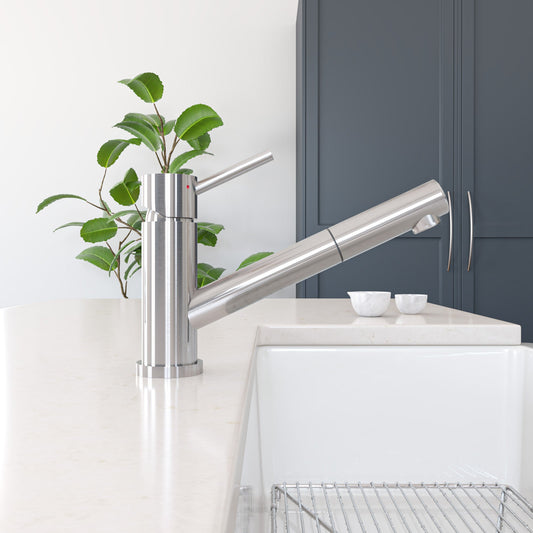 ALFI brand AB2025 Pull Out Single Hole Kitchen Faucet