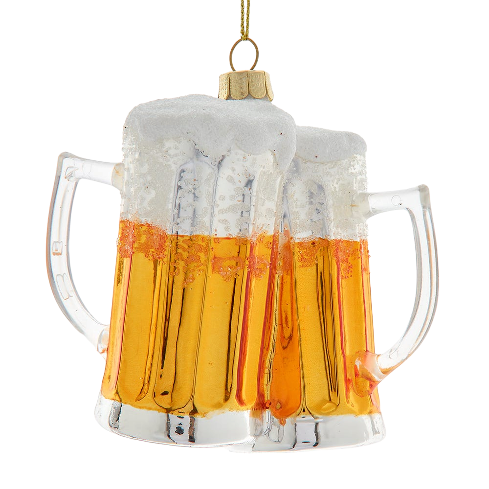 Cheers - Glass Beer Mug Ornament