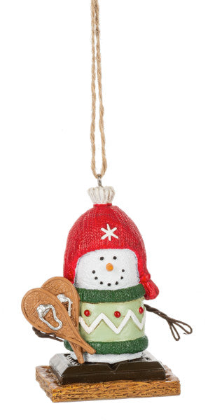 S’mores Buddy Snowshoeing Ornament