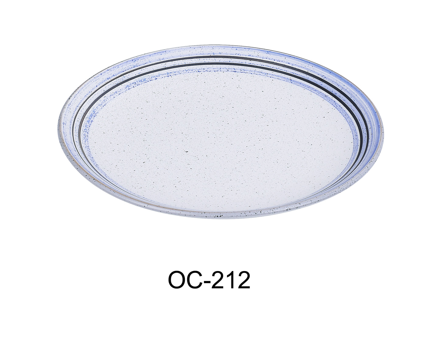Yanco OC-212 Ocean 12" X 1 1/8" COUPE SHAPE OVAL PLATE | Kitchen + Metal