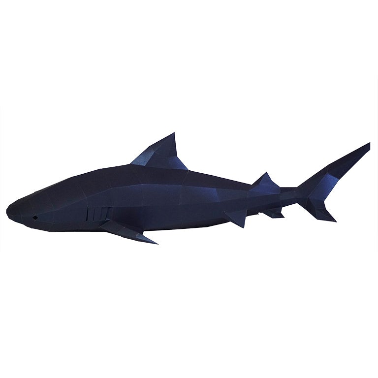 3D Shark Wall Art and Decor (DIY Papercraft)