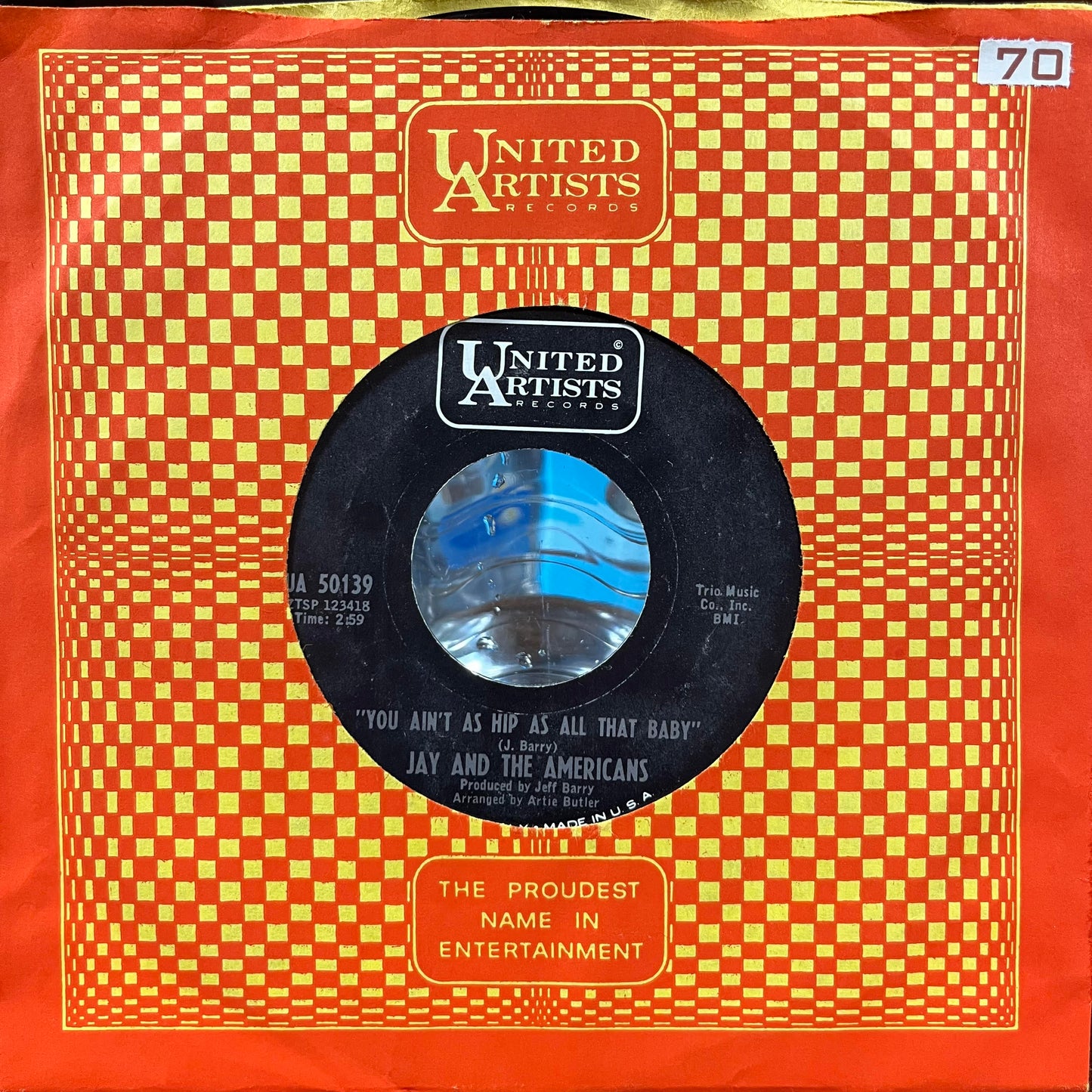 You Ain't As Hip As All That Baby (7" VINYL) | Very Good Plus (VG+) Near Mint (NM or M-)