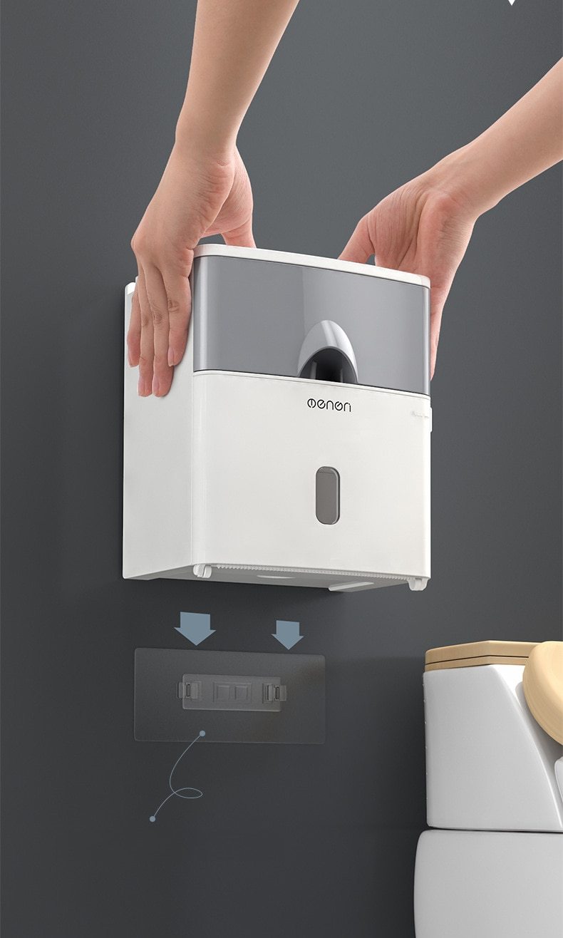 Multifunction Toilet Paper Holder Waterproof Toilet Tissue Storage Box
