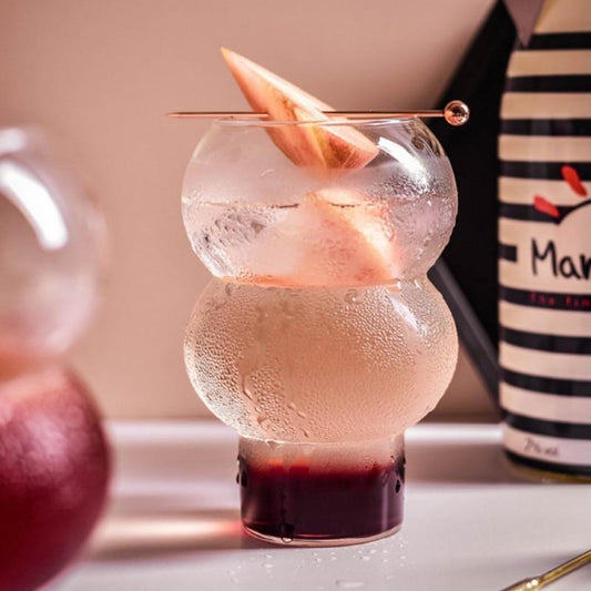 Bubble Drink Glass Set - Tall | Glassware | Under $100 | Kitchen + Metal