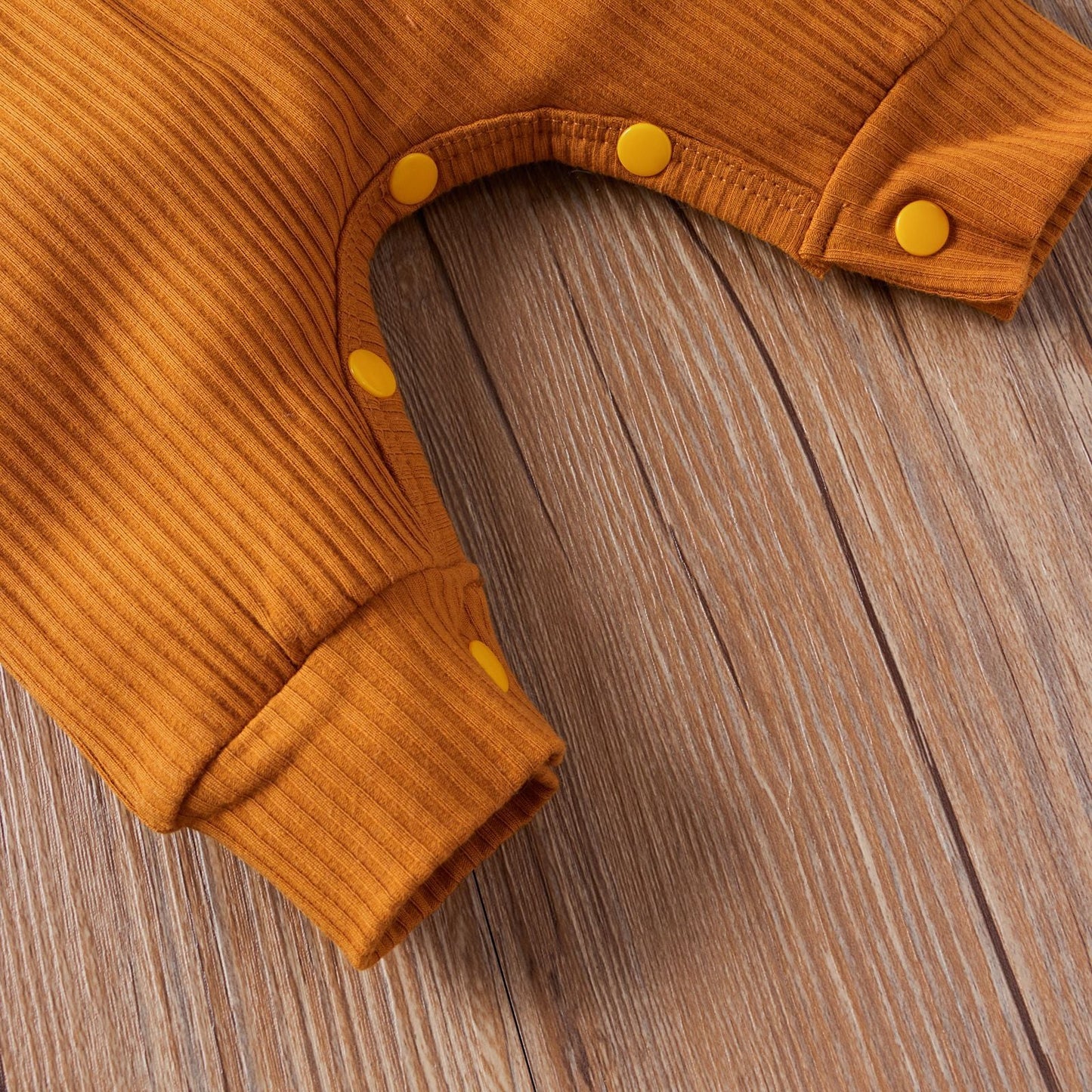 Baby Ribbed Knitted Graphic Belted Design Sleeveless Crotch Rompers