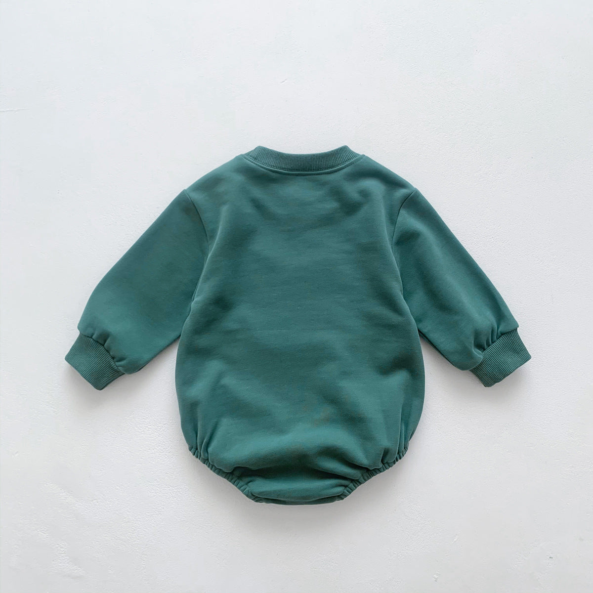 Baby Solid Color Cartoon Embroidered Design Long Sleeve Triangle