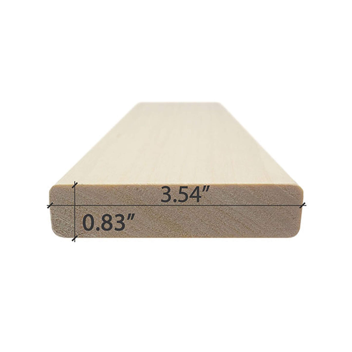 Prosaunas Aspen 1X4 S4SEE SHP Sauna Bench Wood With Smooth 4 Sides Eased Edges (SAK67392)