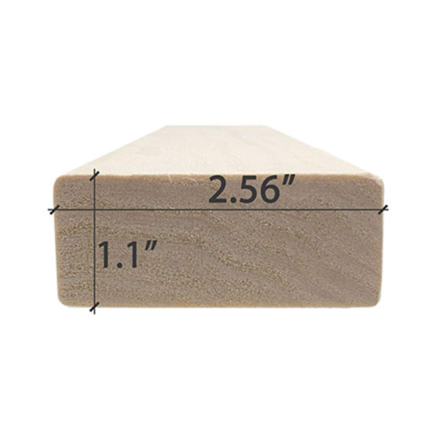 Prosaunas Aspen 2X3 S4SEE SHP Sauna Bench Wood With Smooth 4 Sides Eased Edges (SAK47682)