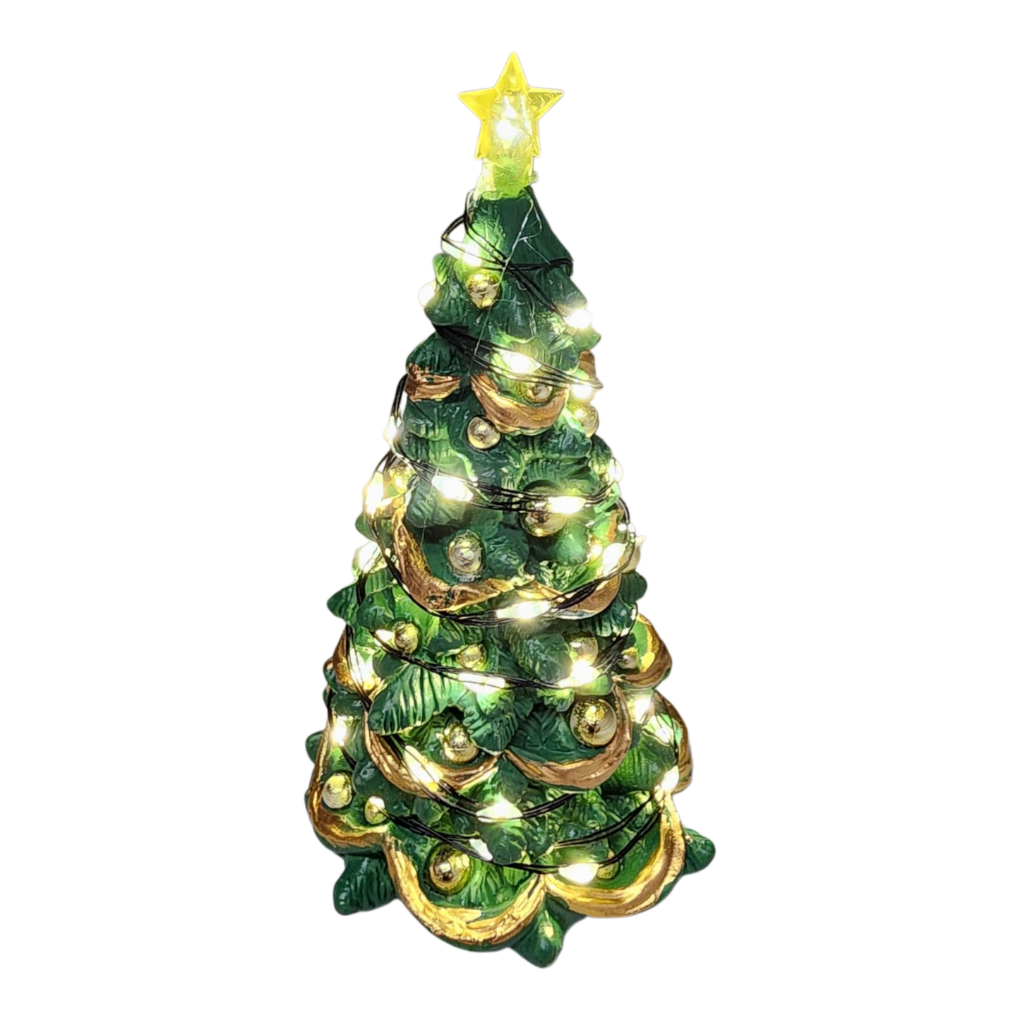 Joyful Christmas Tree - Lighted - Warm White - 4.5 Inch