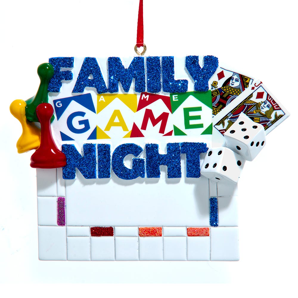 Family Game Night Ornament