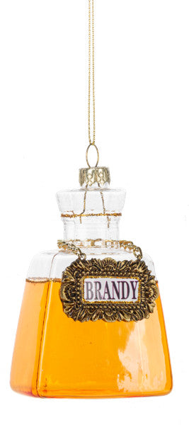 Liquor Bottle Ornament - Brandy Edition