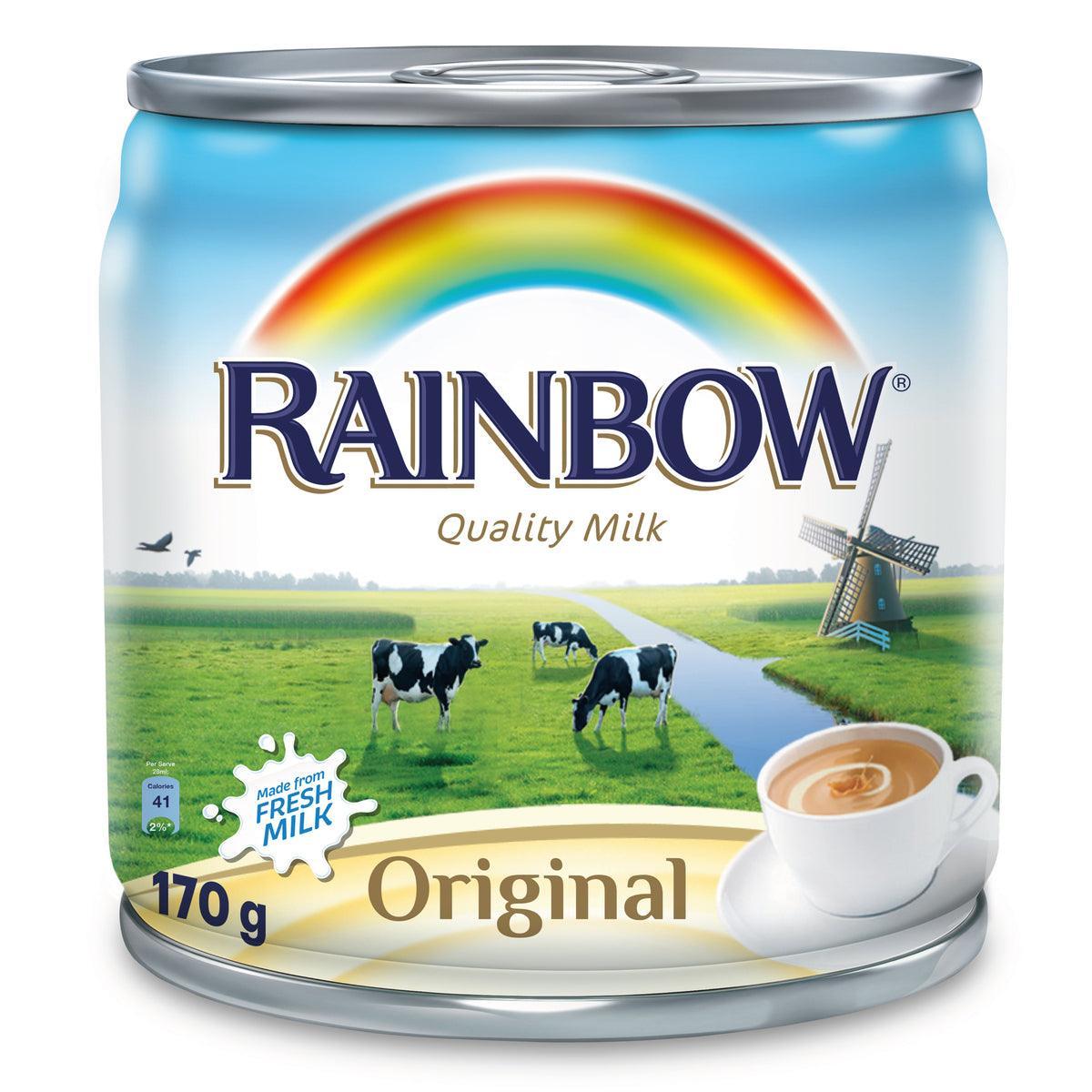 Rainbow Original Evaporated Milk, 170G, Creamy Texture, Netherlands Import, Rich Flavor