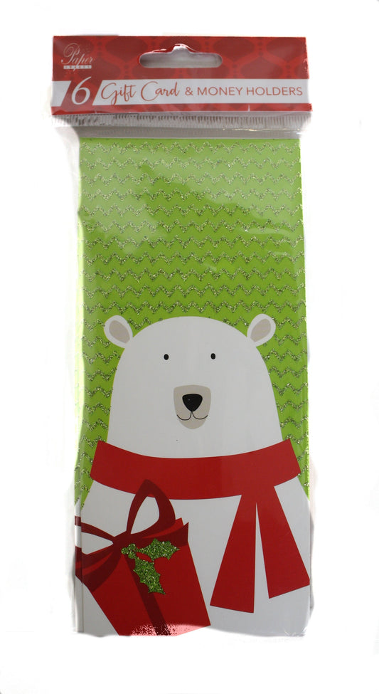Christmas Money Card Holder - Bear/Deer