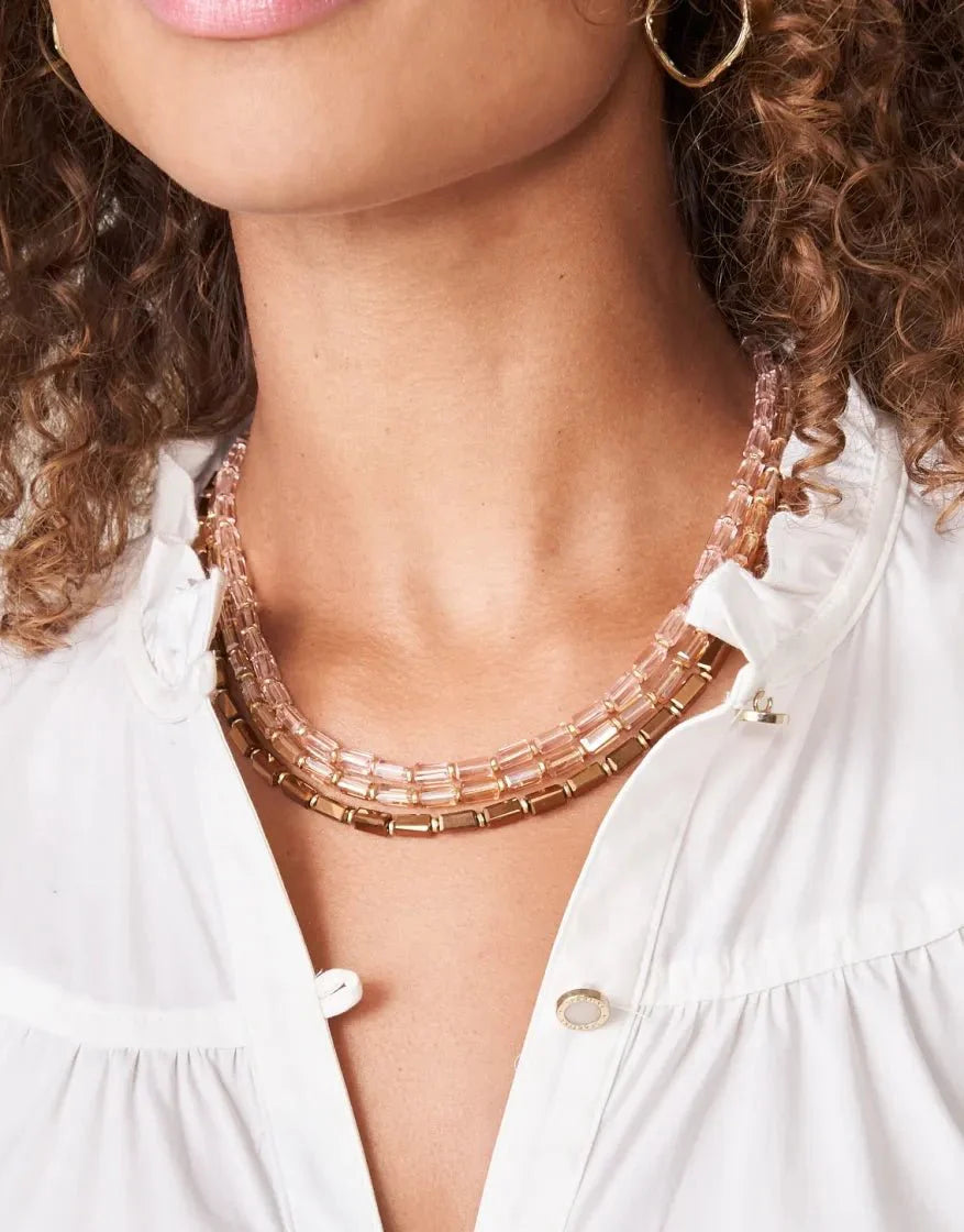 Rene Necklace 17" Bronze