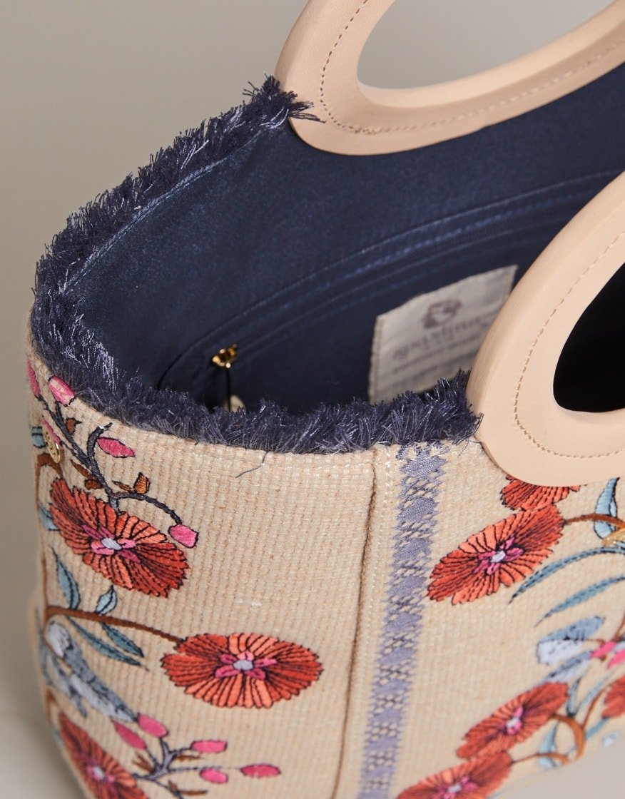 Resort Tote - Oyster Factory Floral Sprigs