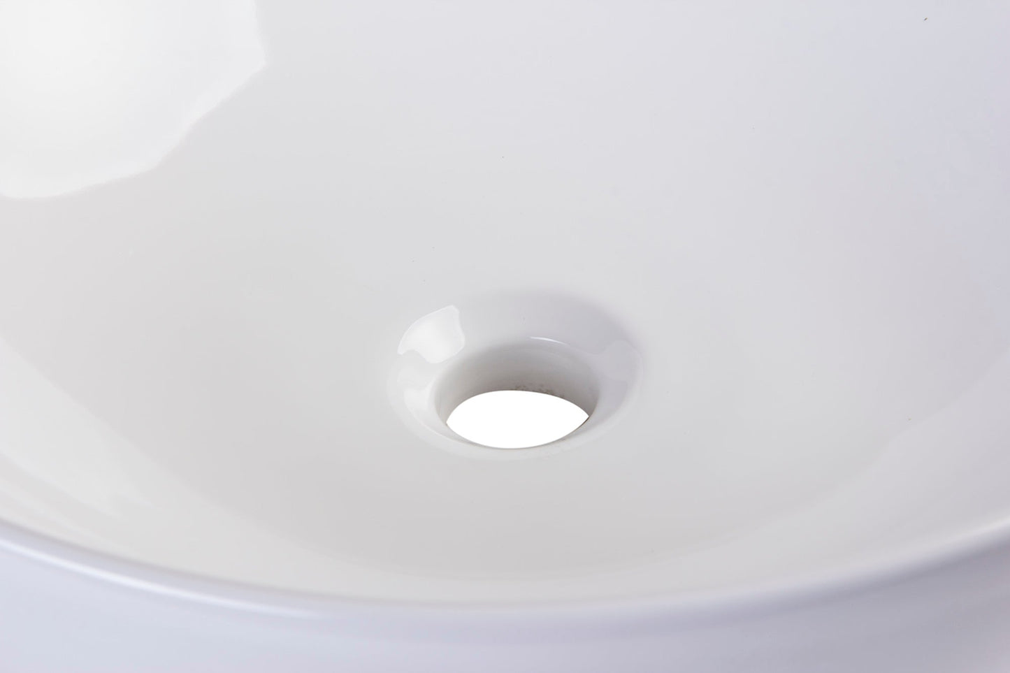 EAGO BA351 18" ROUND CERAMIC ABOVE MOUNT BATHROOM BASIN VESSEL SINK